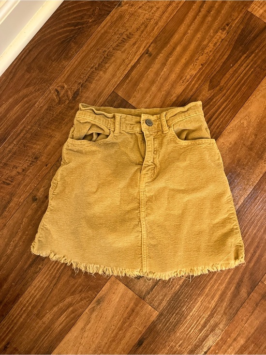 Dresses & Skirts - Mustard Corduroy A-Line Skirt - Women's